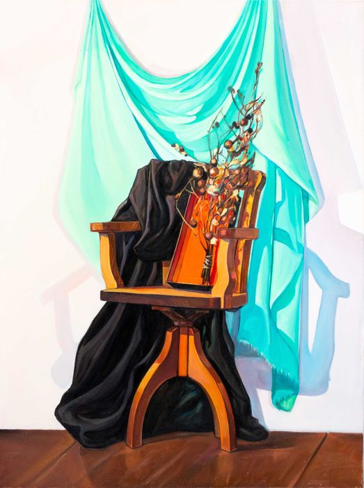 pintura à óleo sobre tela