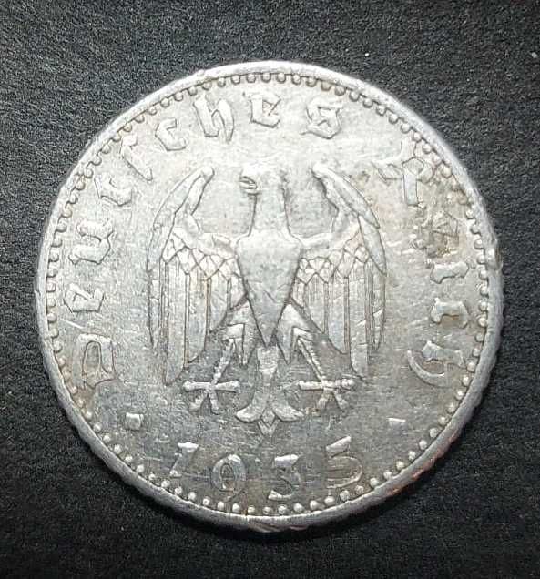 Alemanha 50 Reichspfennig 1935E