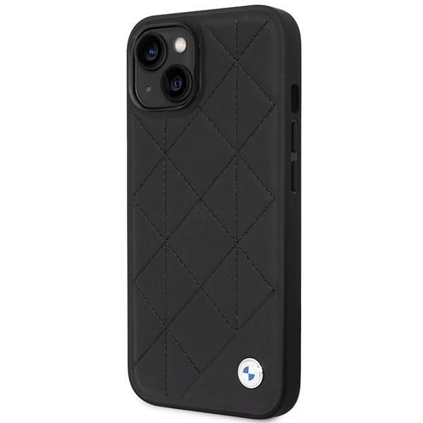 Etui Bmw Bmhcp14S22Rqdk Na Iphone 14 - Czarne Leather Quilted