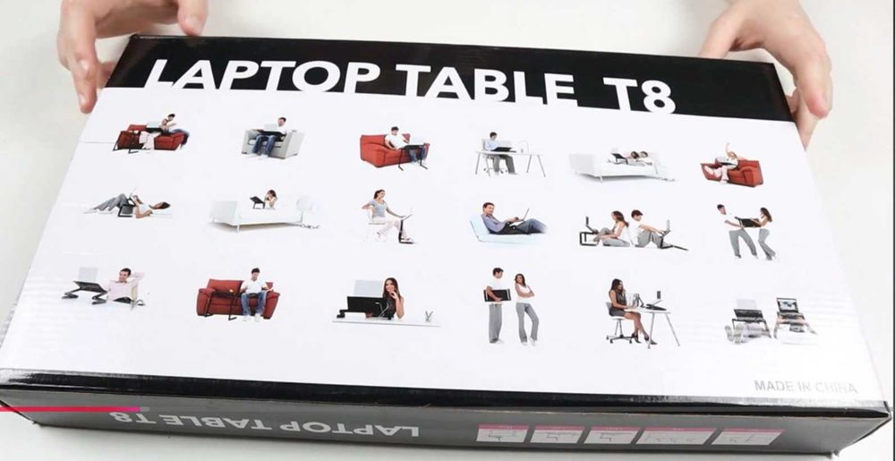Столик трансформер для ноутбука, підставка для ноутбука, охолоджувач