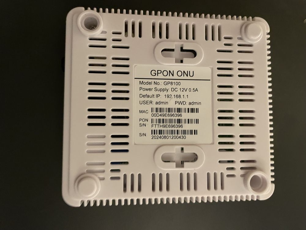 GPON ONU GP8100 оптический гигабитный терминал (новый, год гарантии)
