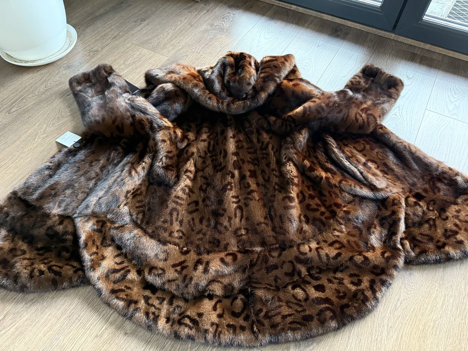 Futro naturalne z norek, grzbiety, nowe S M panterk