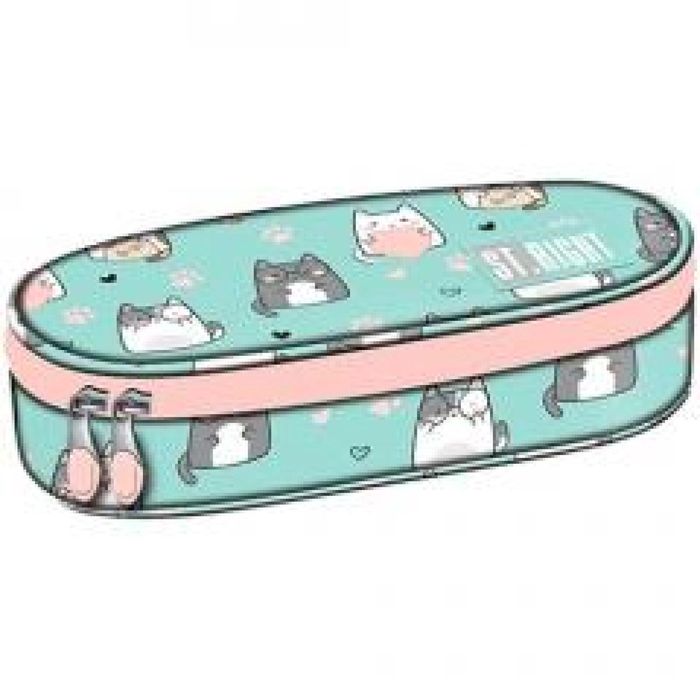 Piórnik saszetka z wewnętrzną klapką Charming Cats ST-MAJEWSKI ,