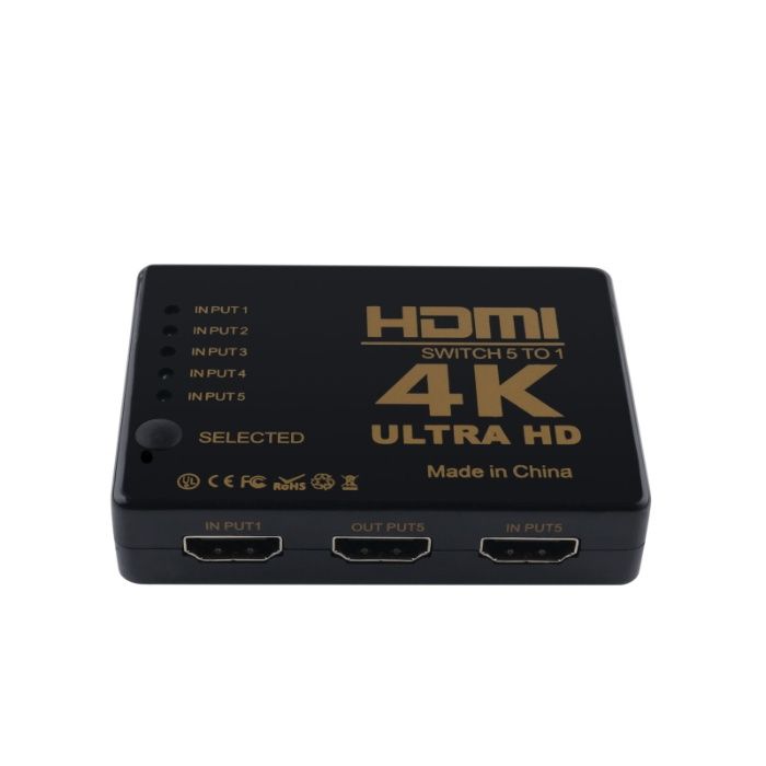 (NOVO) HDMI Switch 4K (5x1) c/ Comando