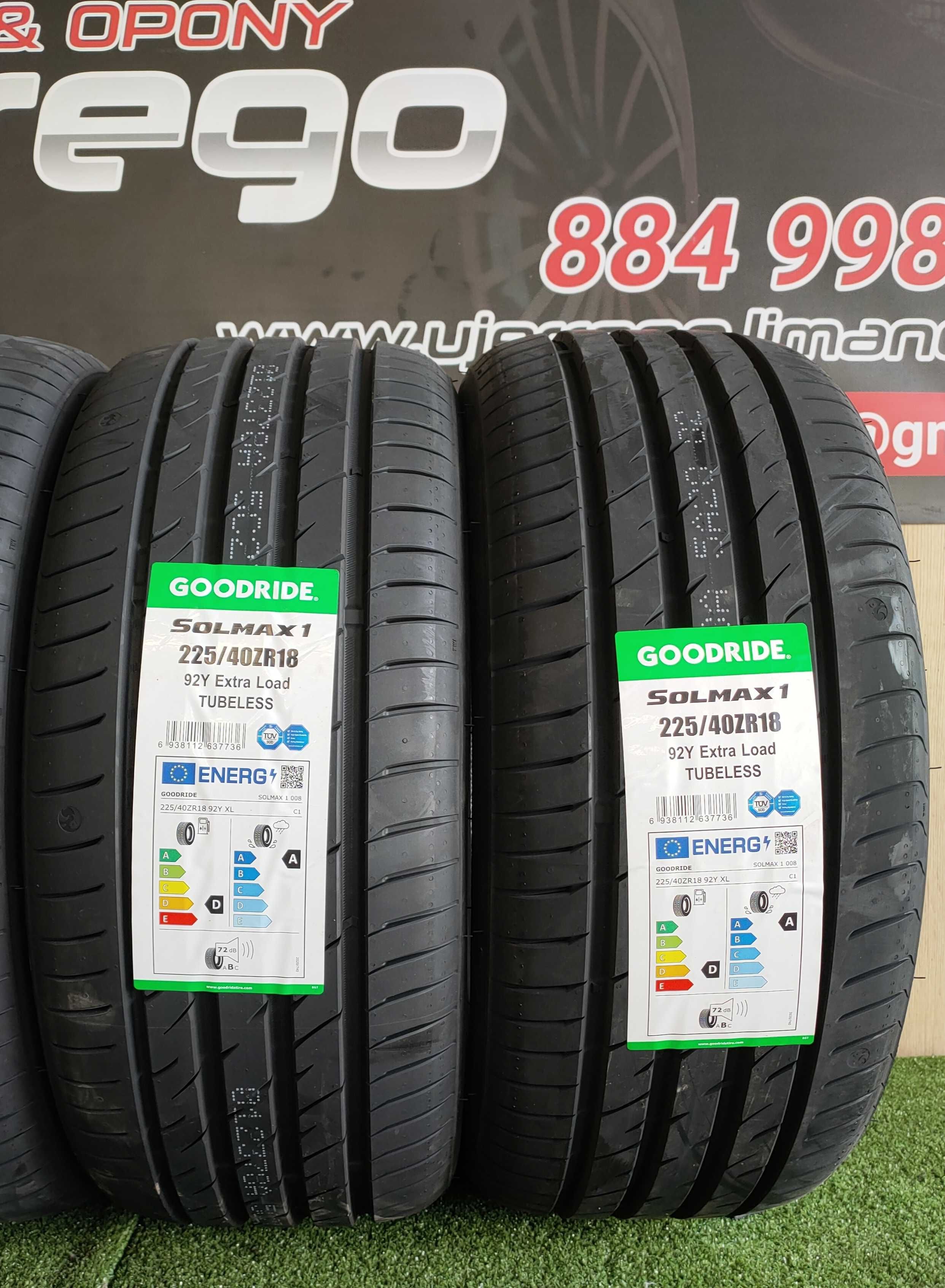 NOWE Opony GOODRIDE Solmax 1 - 225/40/R18 - 92Y