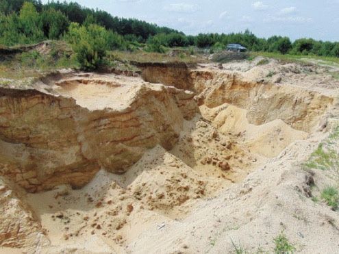 Пісок, піщаник, вапняк