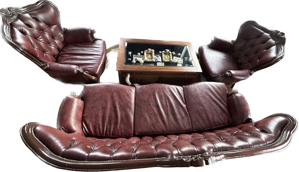 Zestaw wypoczynkowy 3+1+1 sofa Ludwik