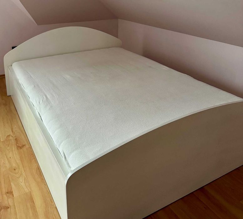 łóżko białe, 160x200