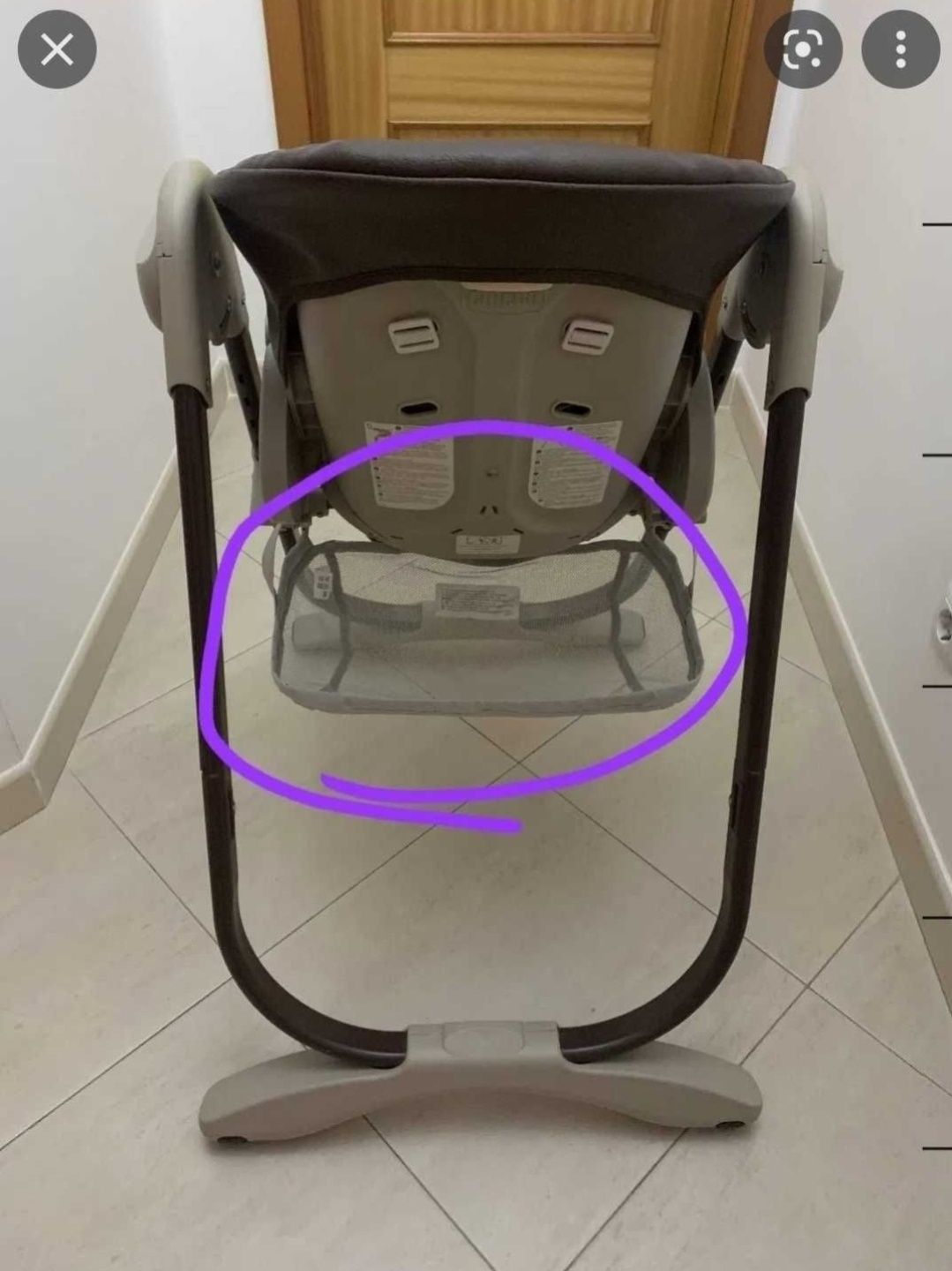 Brinquedo Arco Pousa Pés  Cinto Tabuleiros Cadeira Refeiçao chicco P