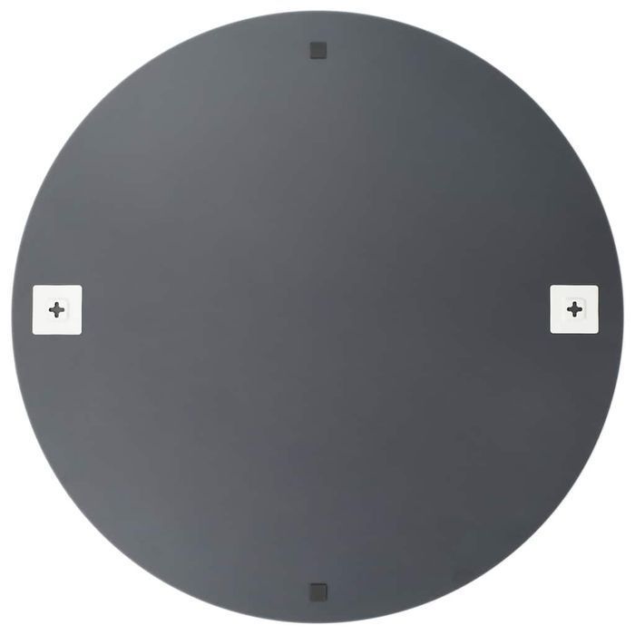Vidaxl Lustro Ścienne Z Lampkami Led, Okrągłe, Szklane
