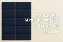 Komplet 12 paneli tapicerowanyc. Szybka wysyłka! Wymiar 50x25 cm.