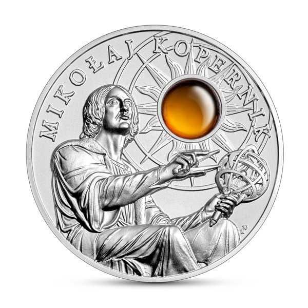 Moneta 50 zł Mikołaj Kopernik 2023 - Bursztyn