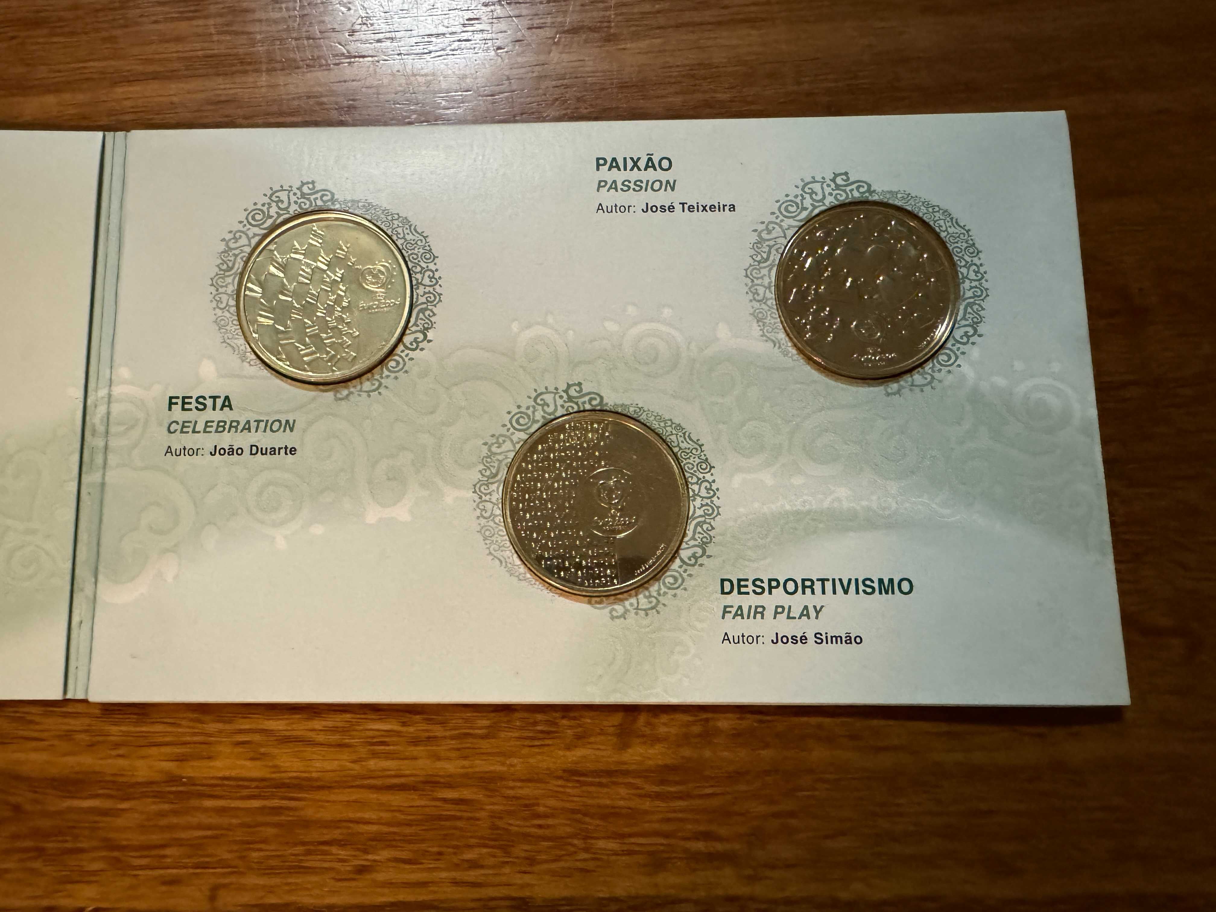 Moedas Euro 2004 - Os valores do futebol