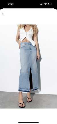 Стильна джинсова спідниця фірми  Zara