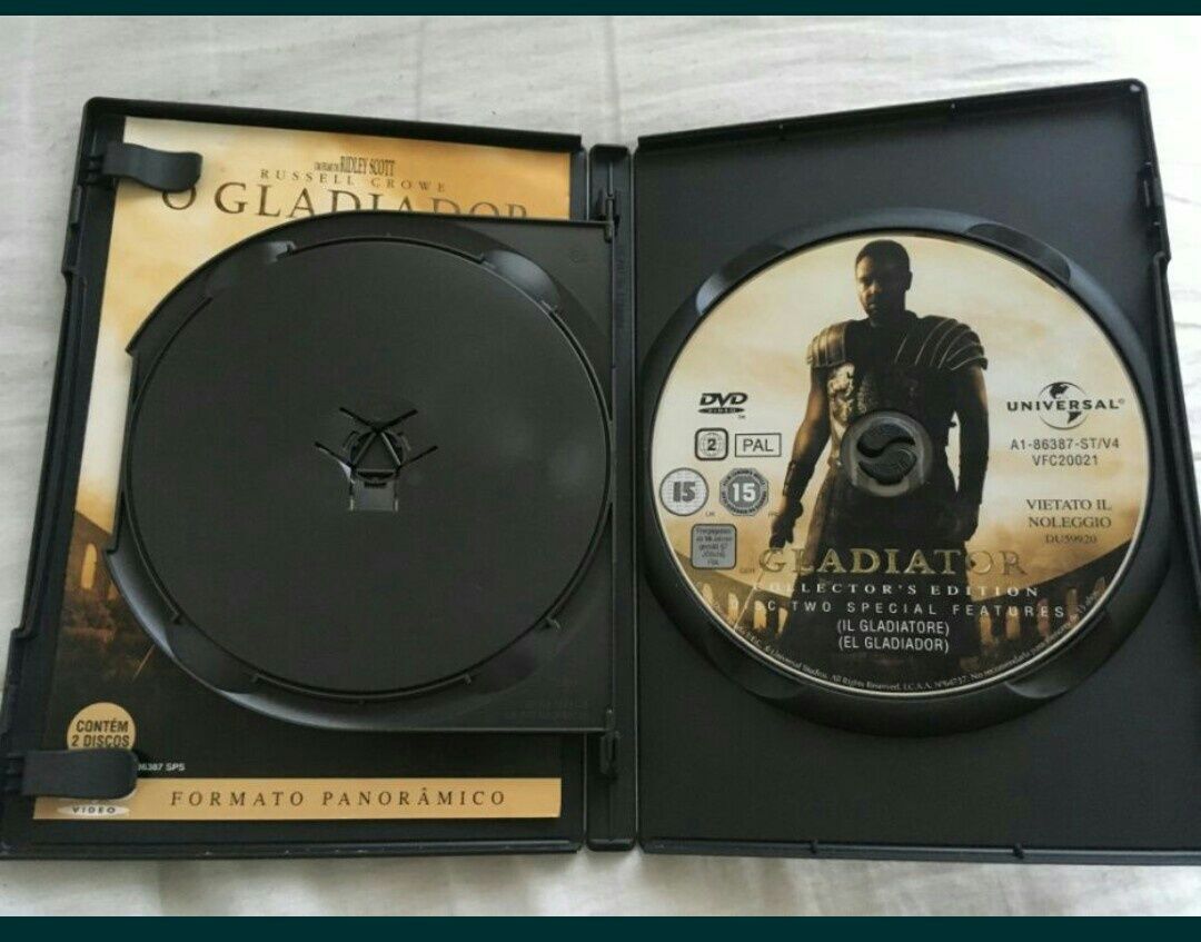 Gladiador Filme Edição Especial 2 Discos de 9 GB - Dolby Digital 5.1 - Ridley Scott (Portes CTT GRÁTIS)