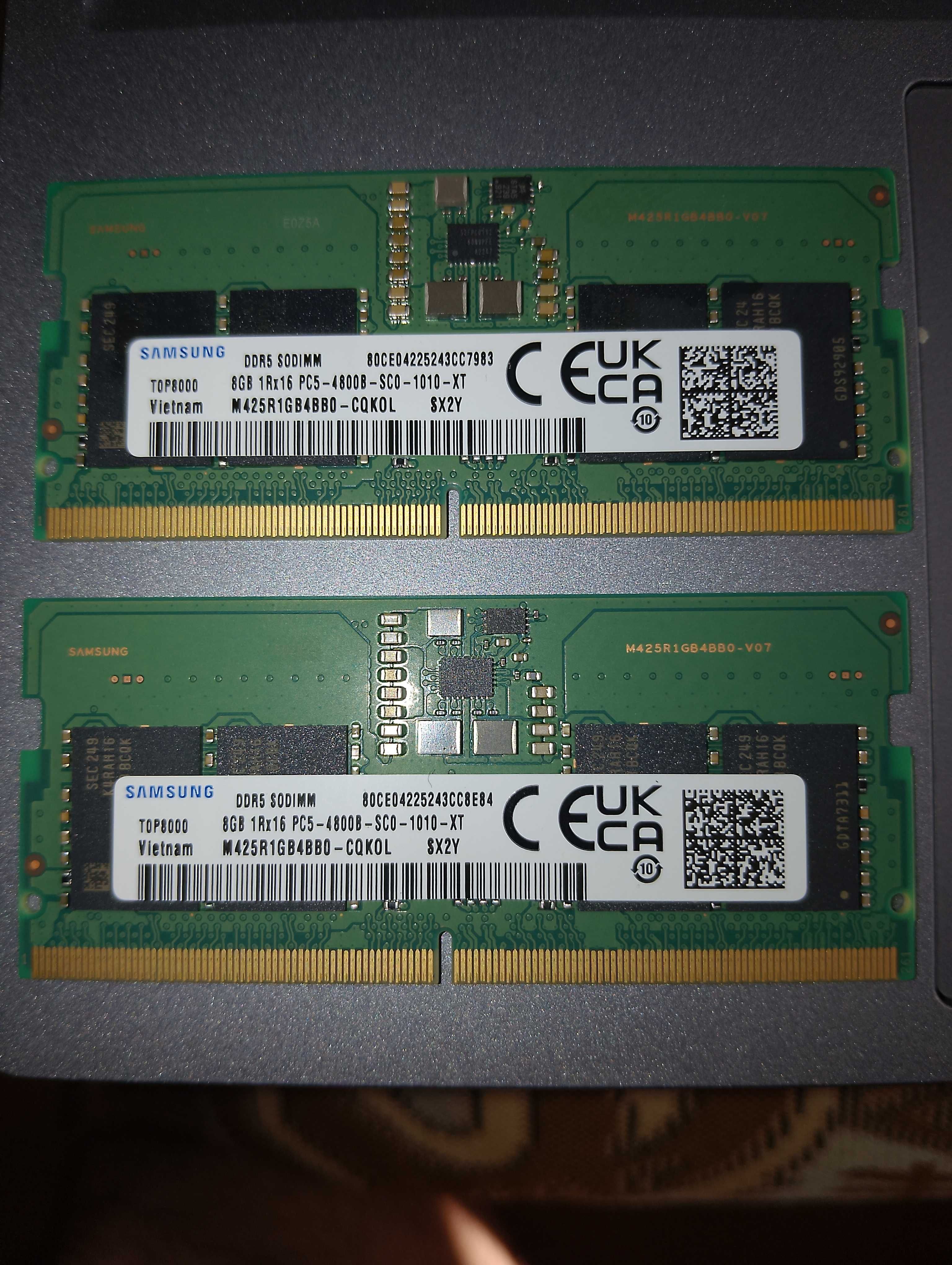 sodimm ddr5 16GB (для ноутбука 2x8ГБ)