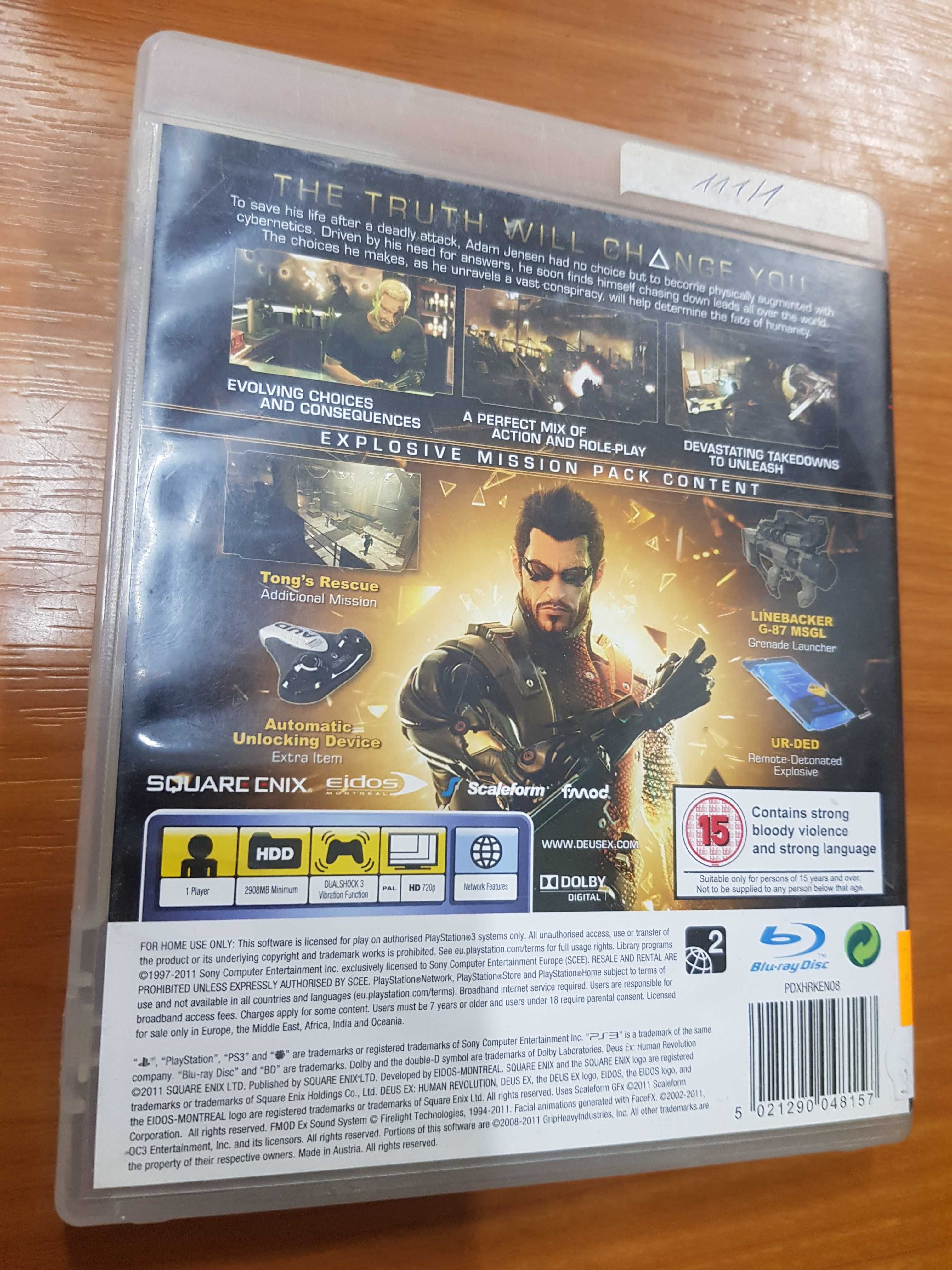 Deus Ex Human Revolution PS3 Sklep Iława