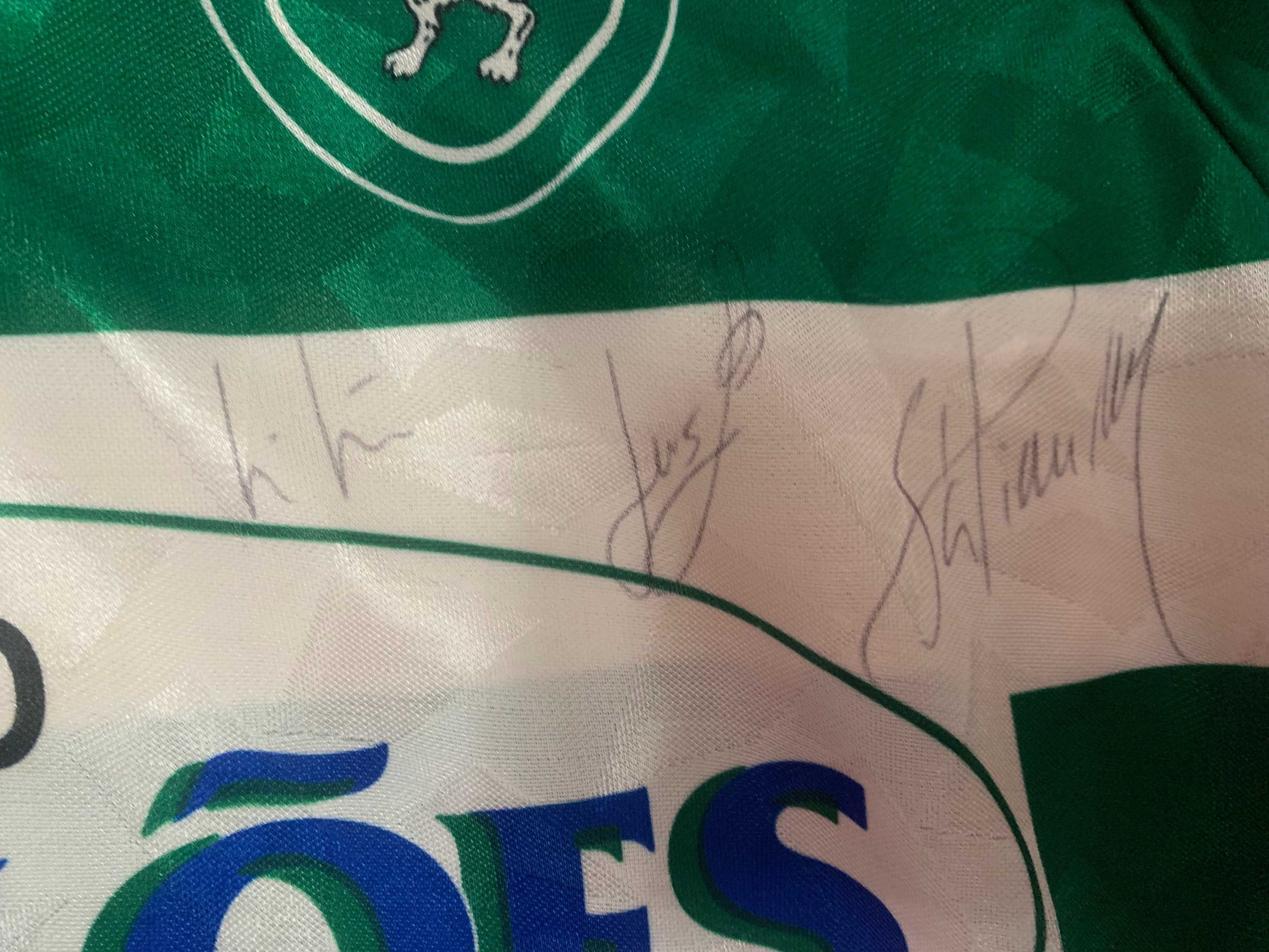 Camisola Loja Verde - Autografada pela equipa SCP 94/95