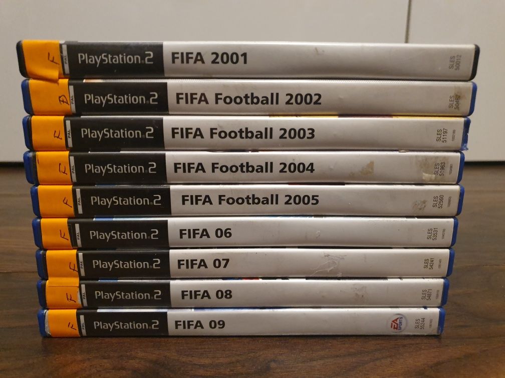 Gra gry ps2 Fifa zestaw 9 części 2001 do 2009 Playstation 2