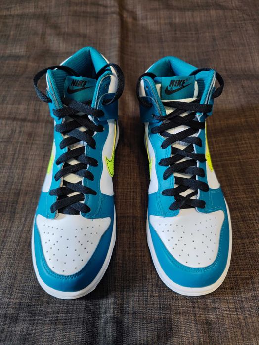 Женские кроссовки Nike Dunk High Bright Spruce Volt (38,5р)