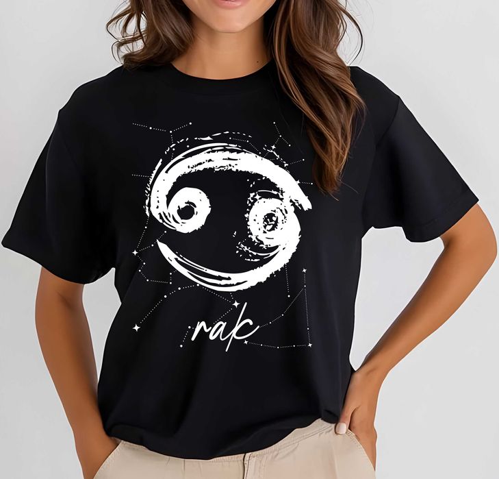 koszulka znak zodiaku rak, koszulka prezent na urodziny