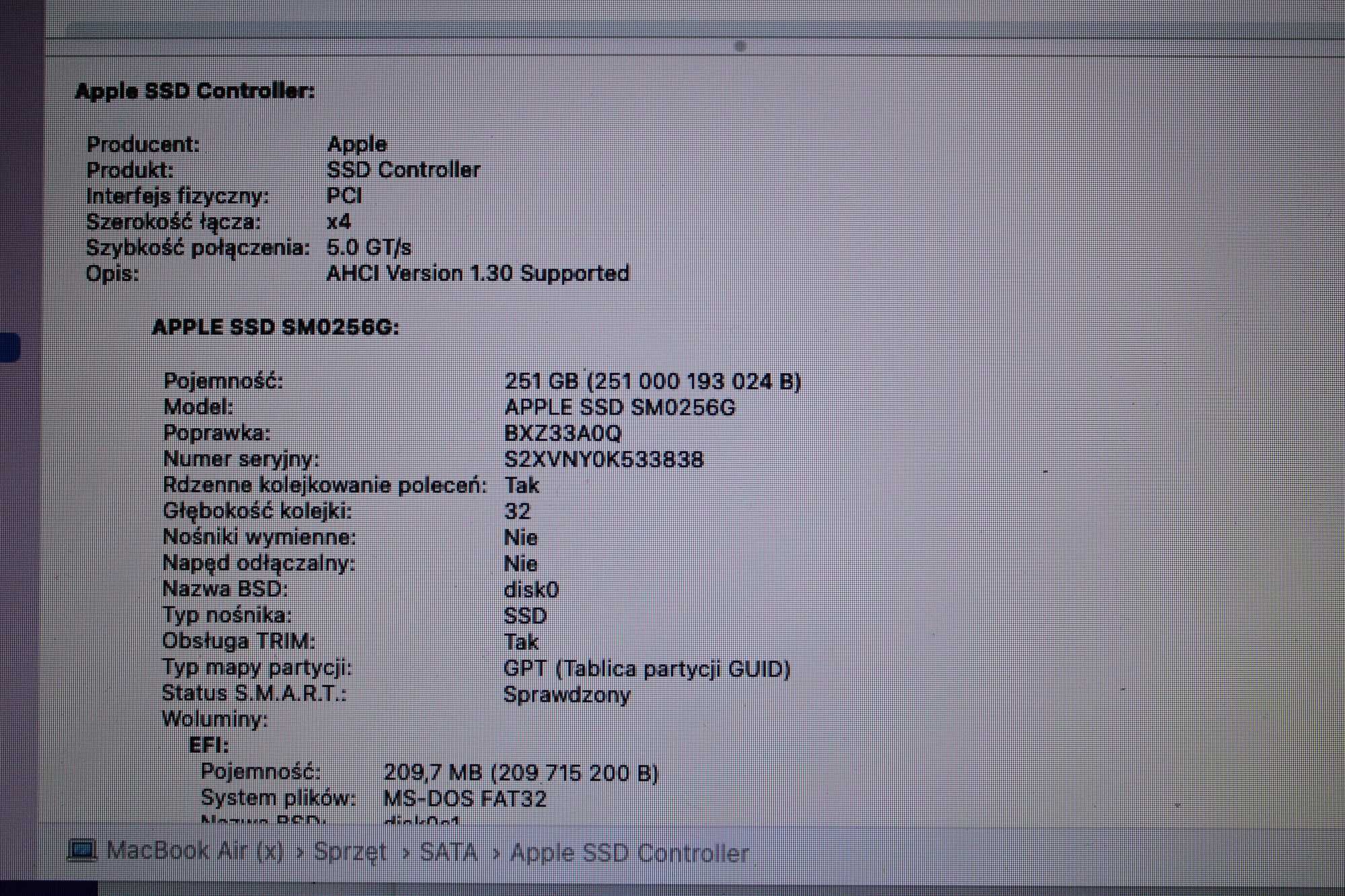 Apple Macbook AIR  A1466 i7 8GB  2015/2017r