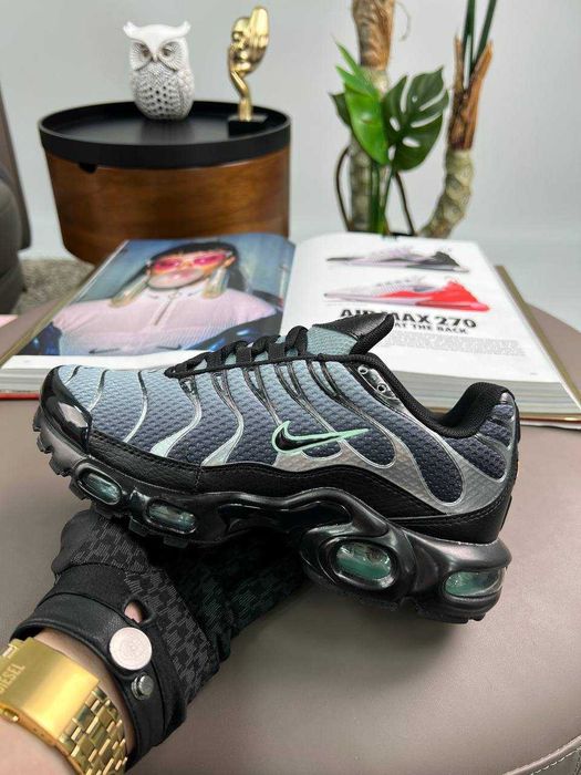 !АКЦІЯ! Nike Air Max Plus Grey Black Silver 37 28 39 40 41 42 43 44 45