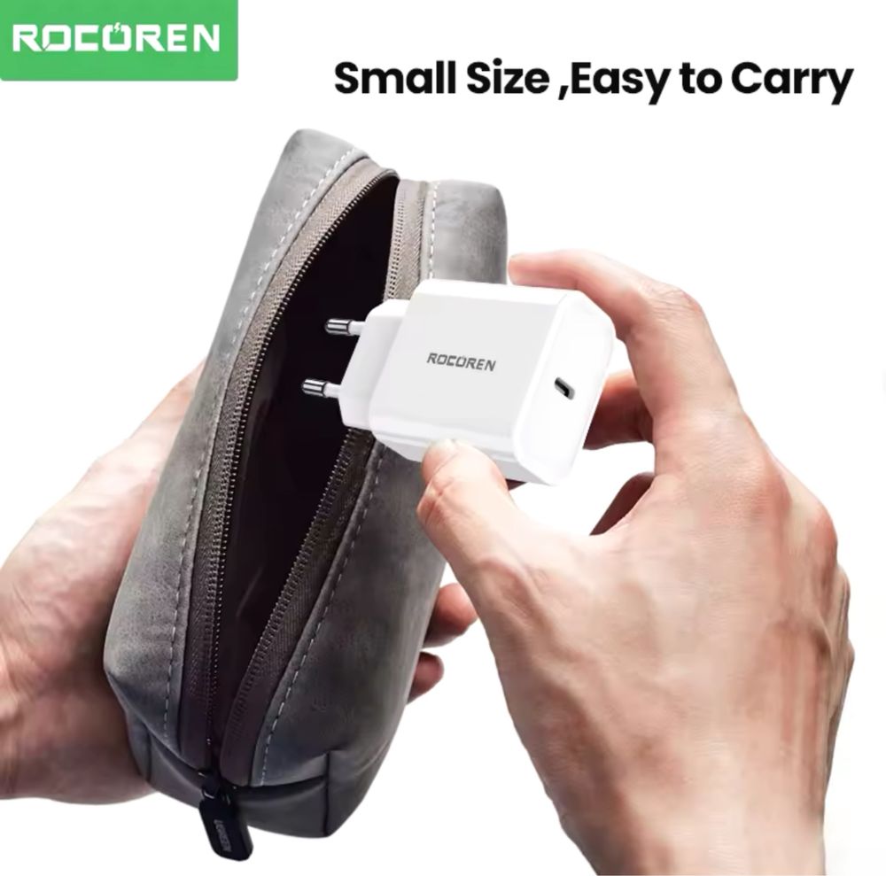 Зарядное устройство Rocoren PD 20W GaN / Зарядний пристрій Rocoren