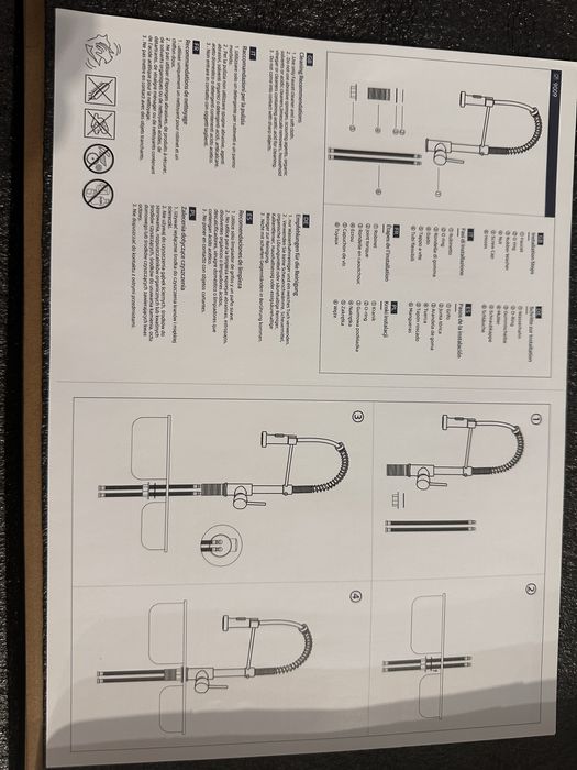 Torneira de cozinha preta NOVA