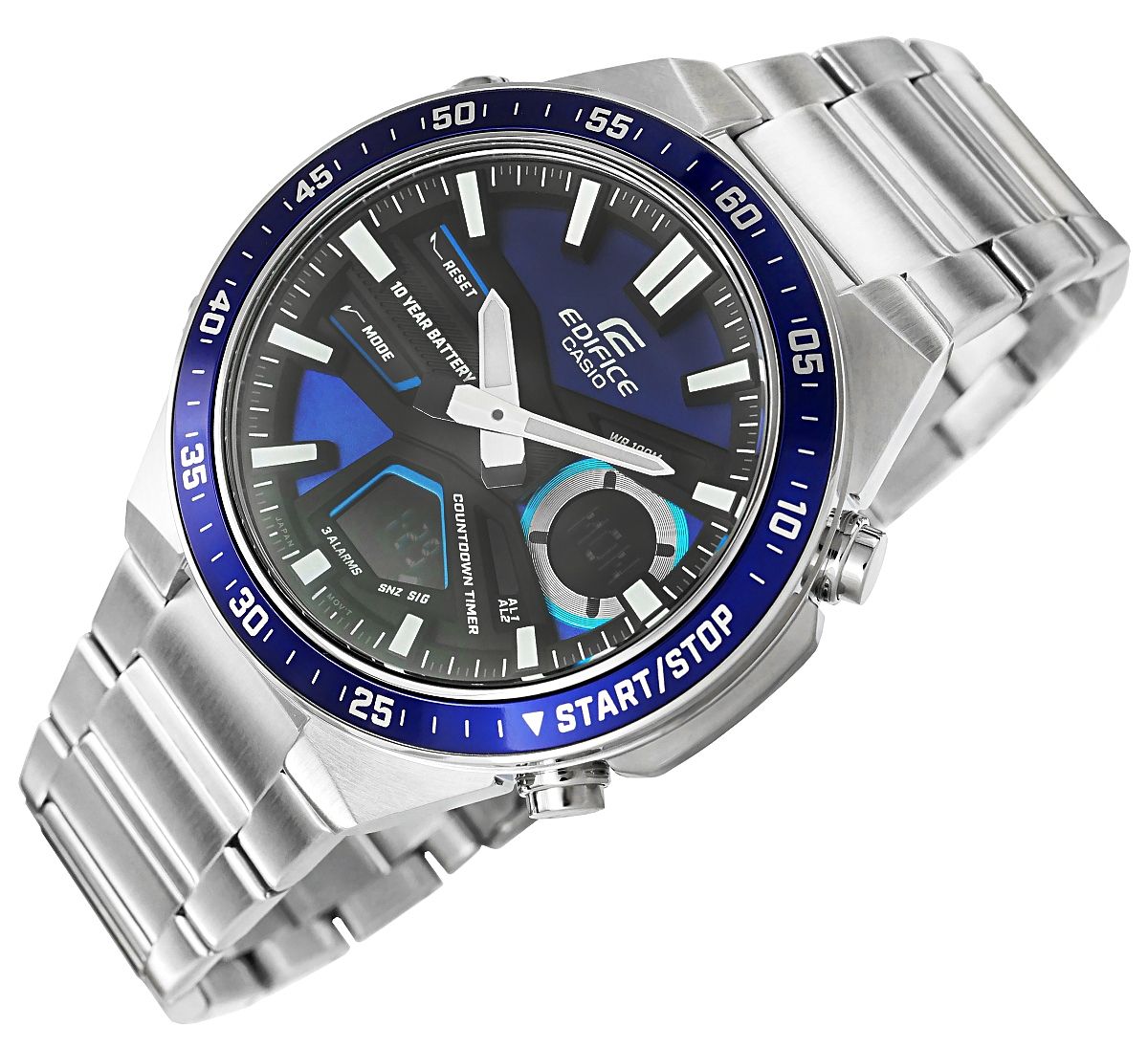 zegarek męski casio edifice efv-c110d-2avef 10 bar + box