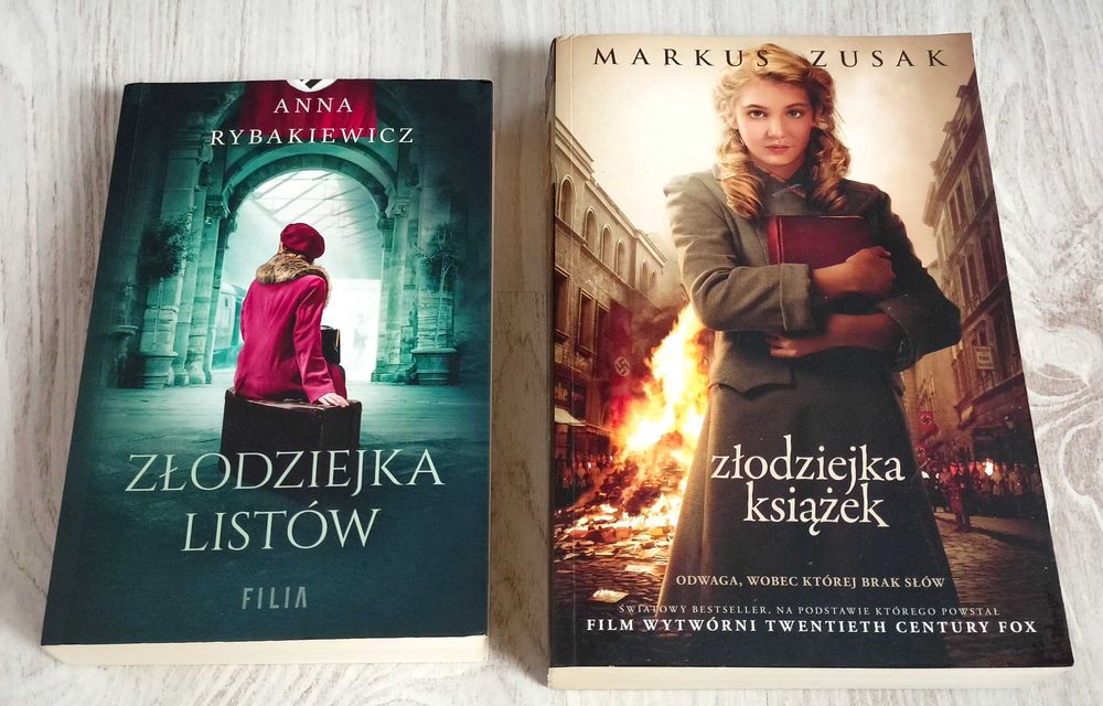Markus Zusak Złodziejka książek + Anna Rybakiewicz Złodziejka listów