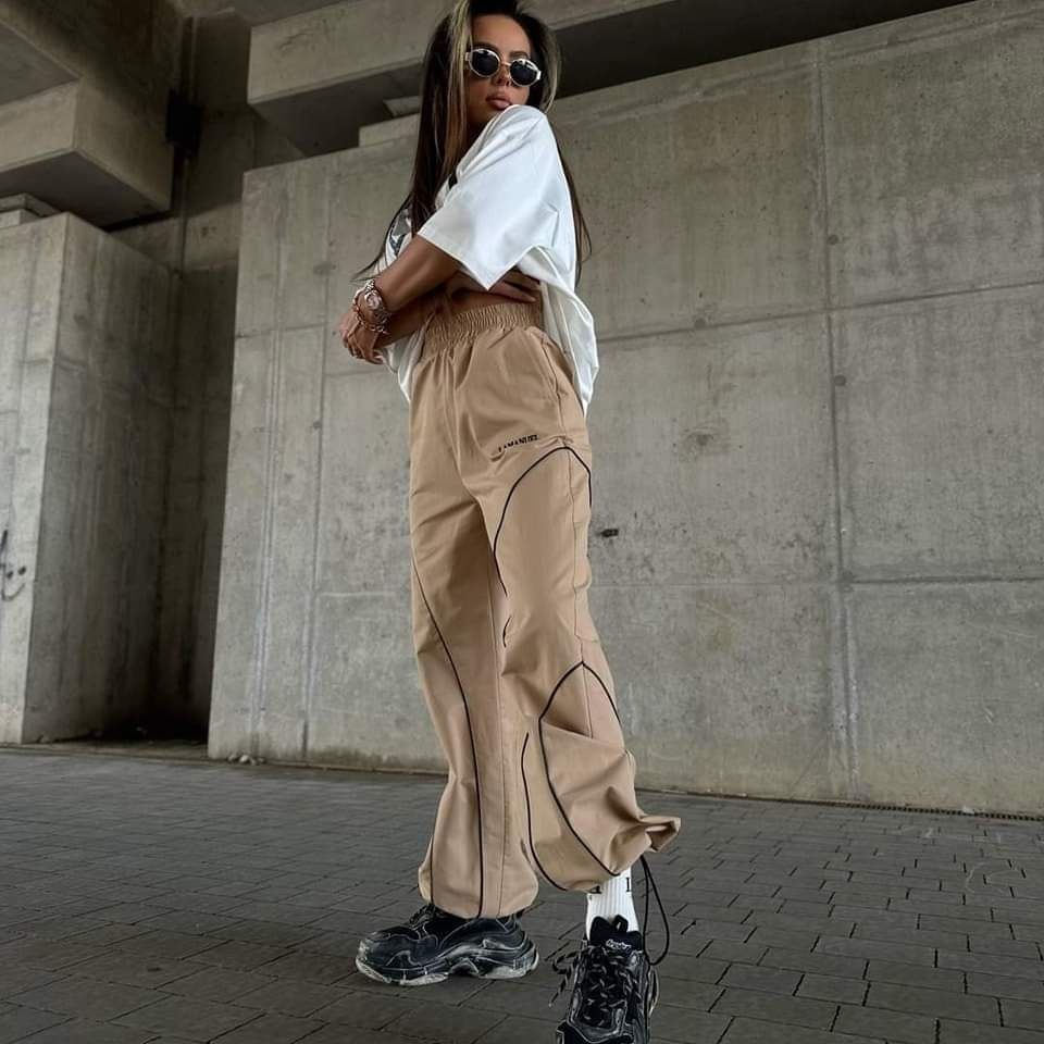 Spodnie LaManuel Own IT XS S M L czarne beżowe