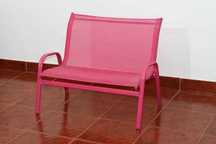 Banco rosa para criança