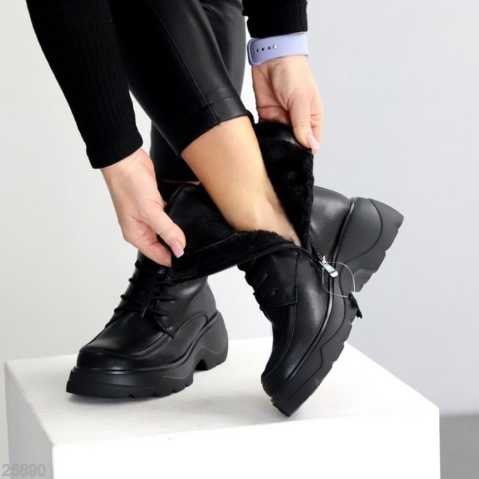 Черевики жіночі зимові шкіряні