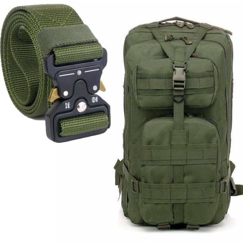 Тактичний армійський рюкзак 35л Олива + Подарунок Ремінь тактичний