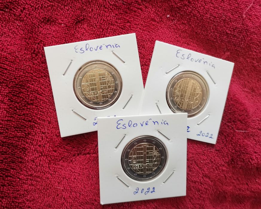 Moeda UNC comemorativa de 2€ - Eslovénia 2022
