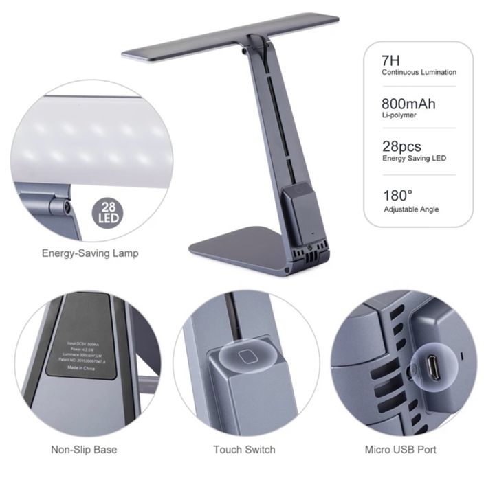 Настільна лампа Apple акумуляторна/Светодиодная LED светильник/Подарок