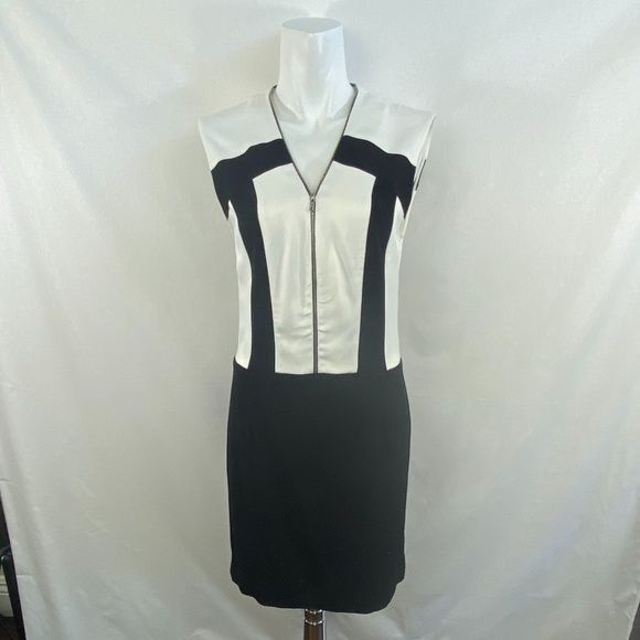 Vestido Preto e Branco Sandro
