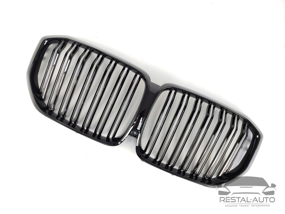 Ноздри на BMW X5 G05 Черные Глянцевые двойные F10 F15 F30 F25 Е70 E60