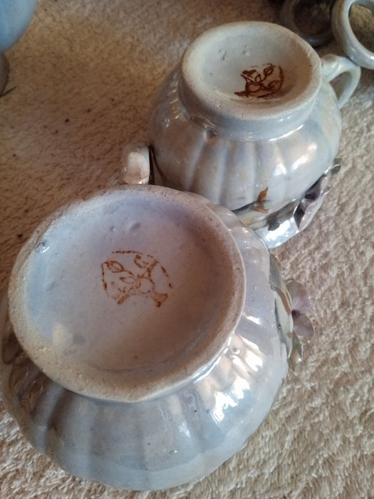 Сервиз чайно-кофейный, Кобальтовый с лепкой!