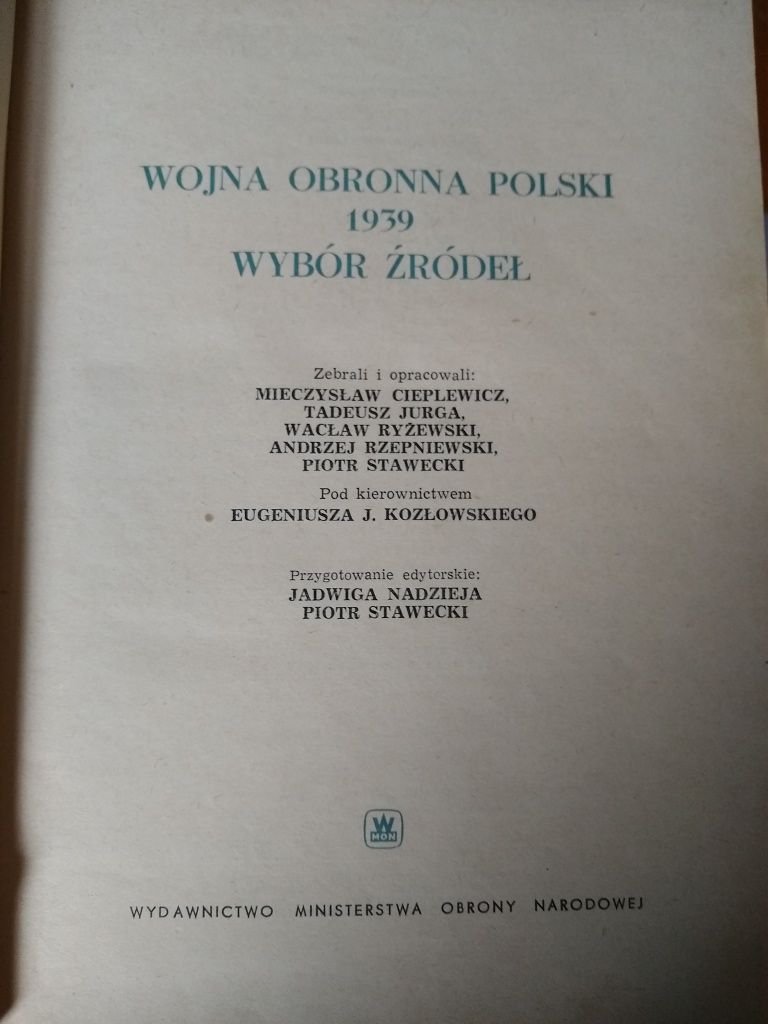 Wojna obronna Polski wybór źródeł Kozłowski