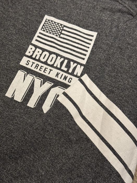 Szara koszula z napisem "New York" 158 Rebel by Primark