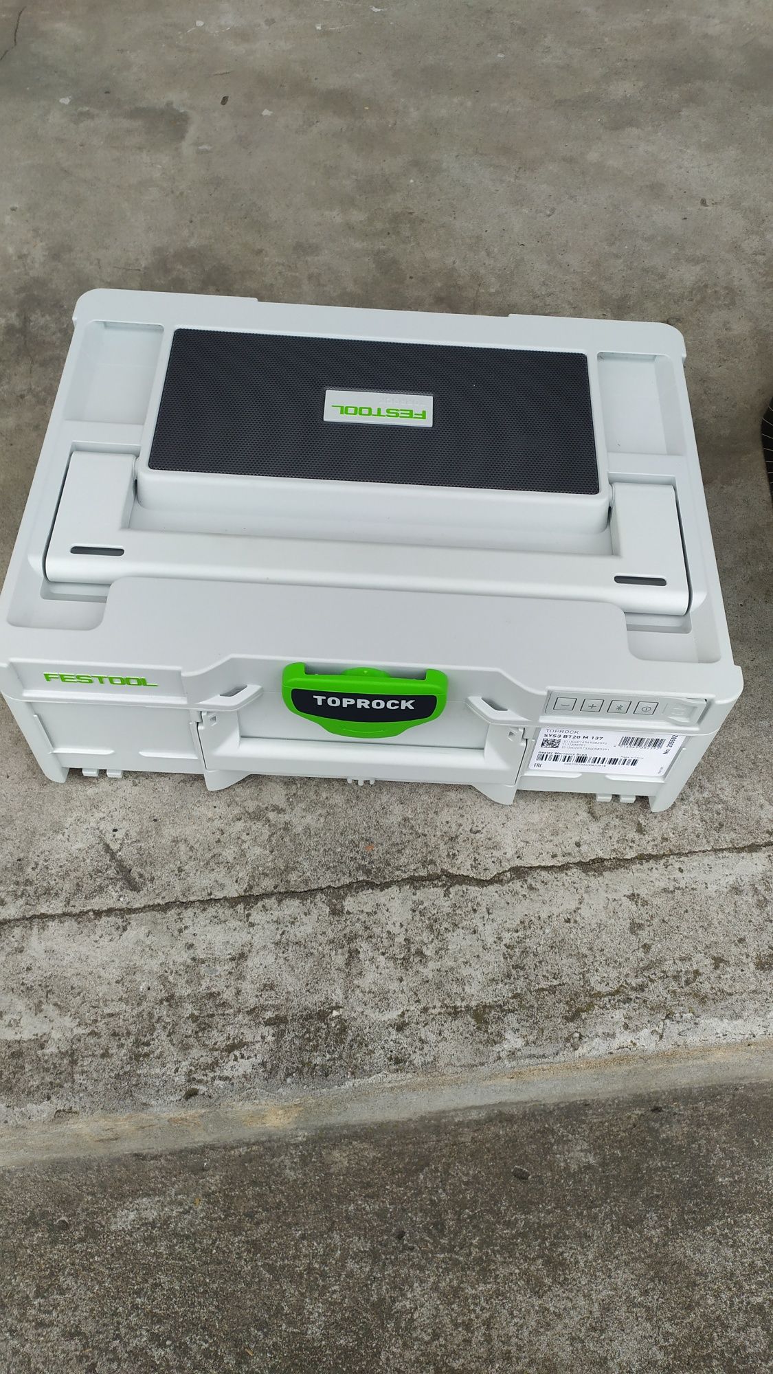 Głośnik bluetooth systainer systener festool top rock