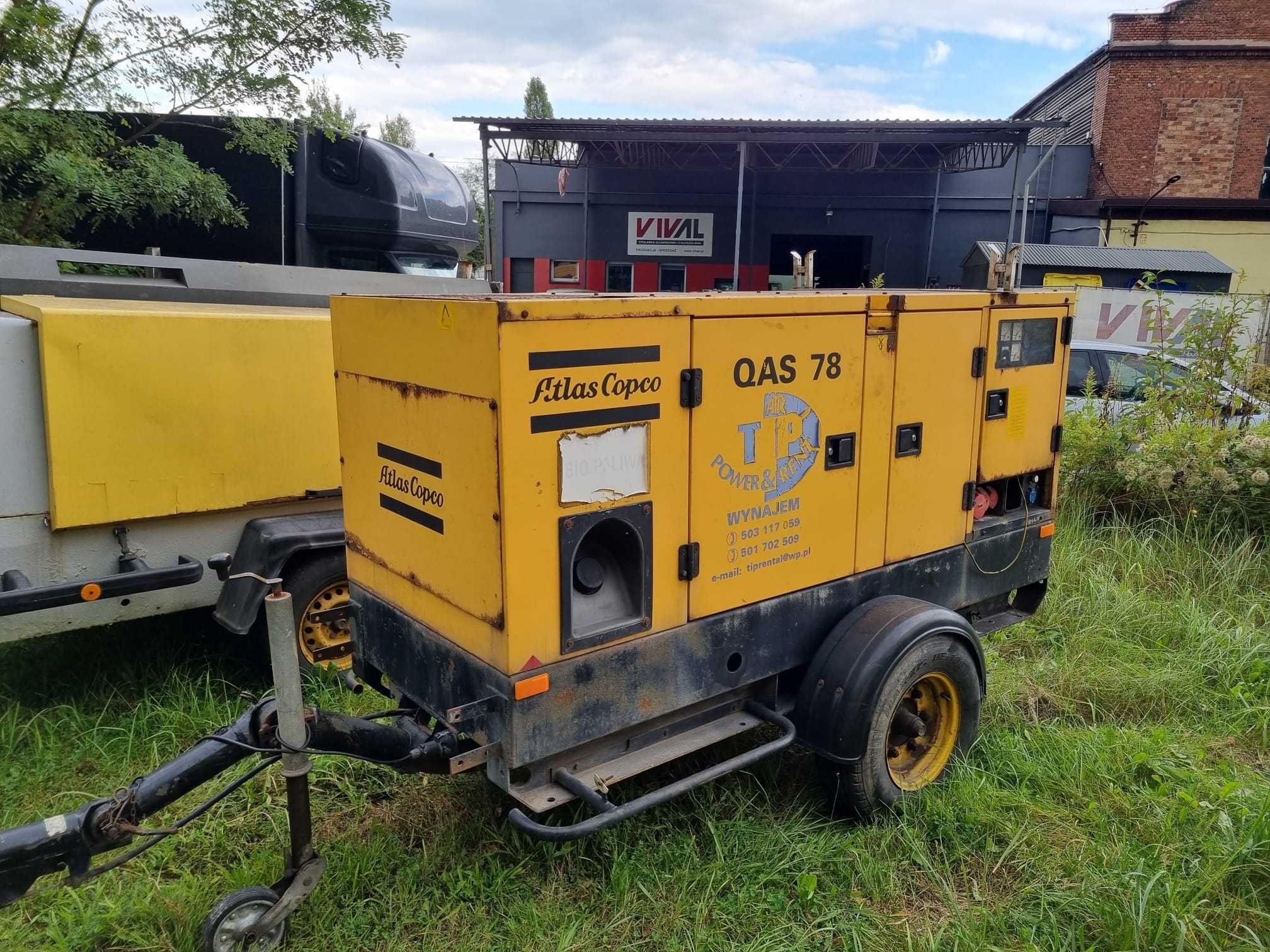 agregaty prądotwórcze Atlas Copco
