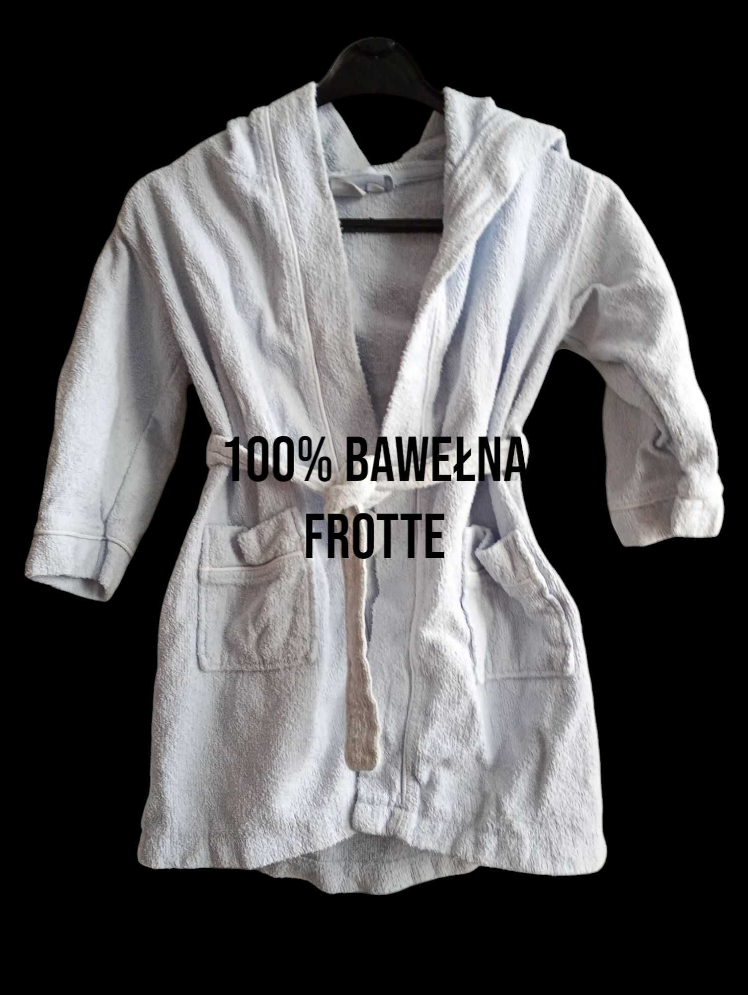 Szlafrok bawełniany frotte r. 98 / 104