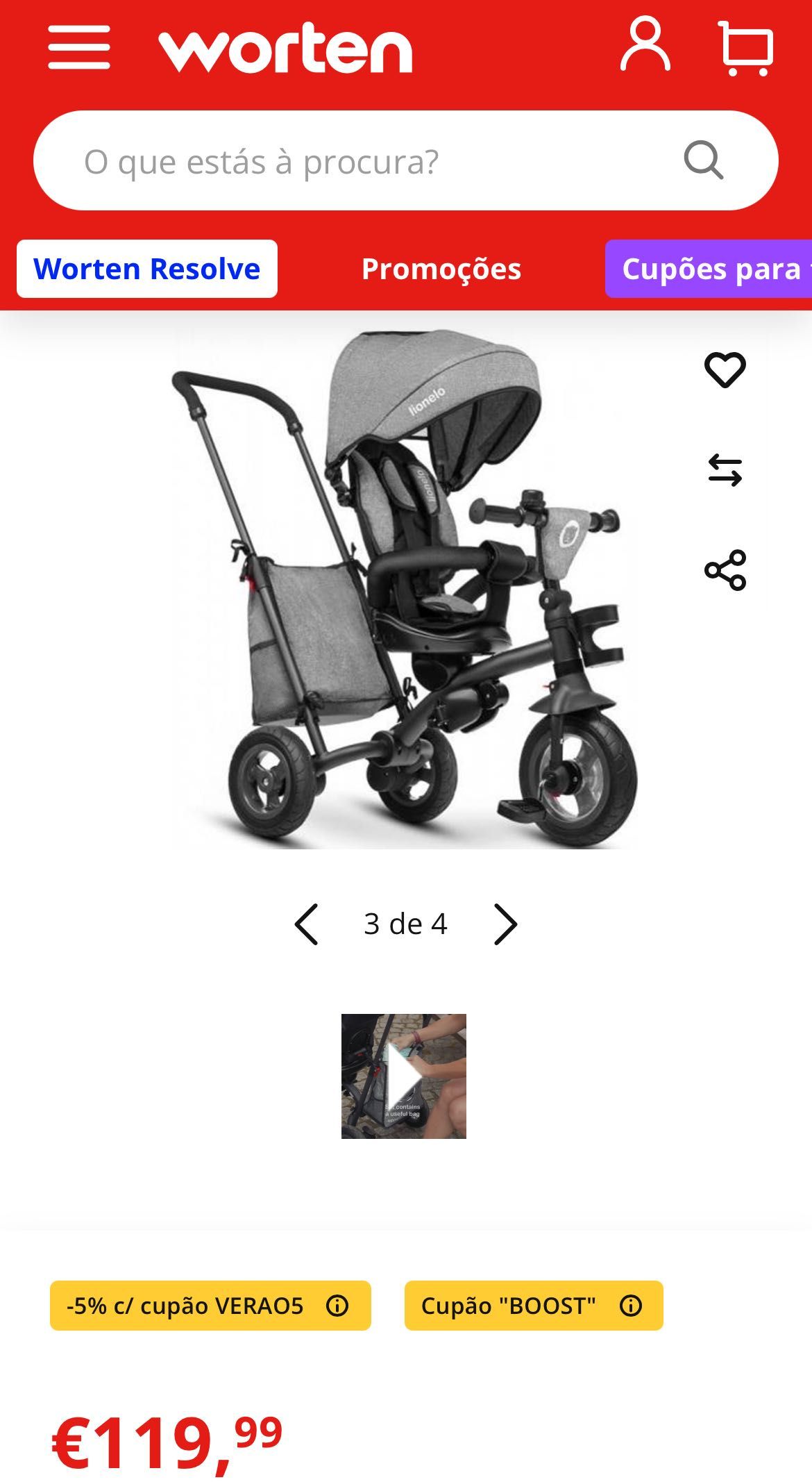 Triciclo LIONELO 2 In 1 e Tris