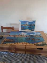 Puzzle montado, pronto para colocar num quadro