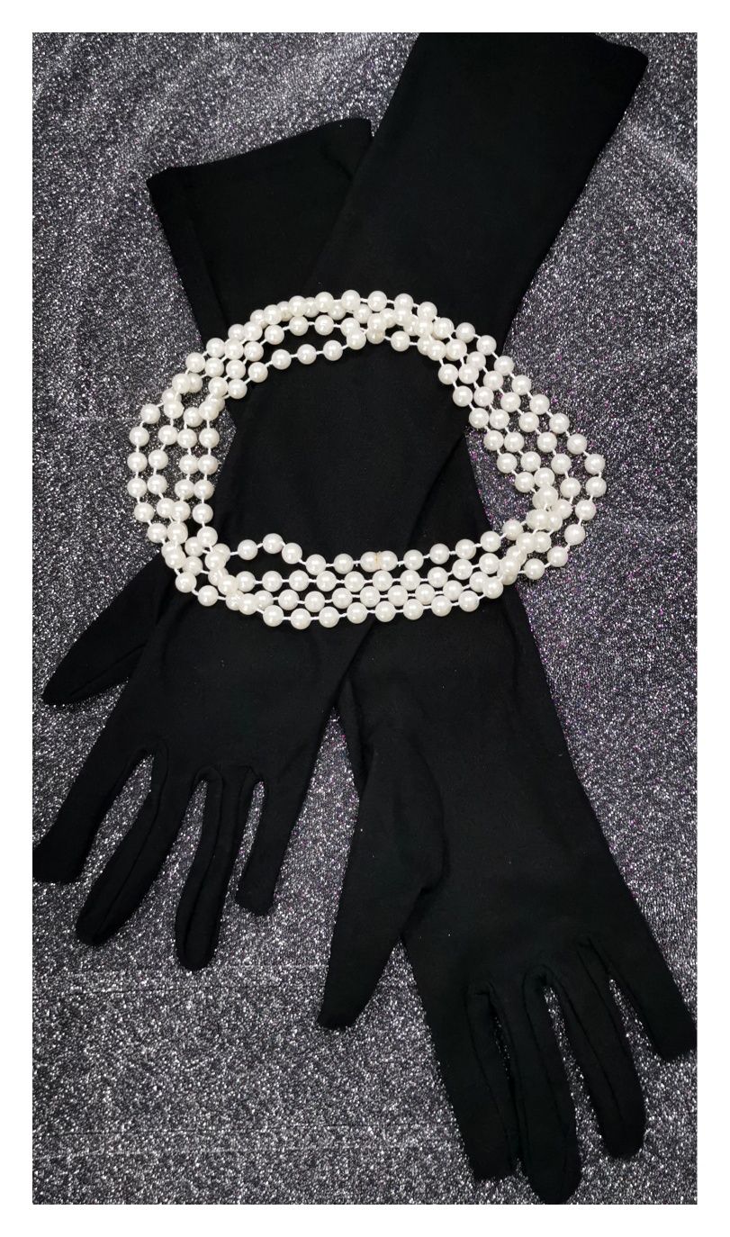 Długie perły (86cm) #kostium #przebranie #party