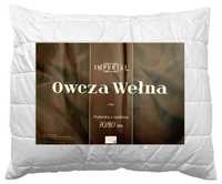 Poduszka Imperial Owcza Wełna 70x80 z Zamkiem Naturalna do Spania