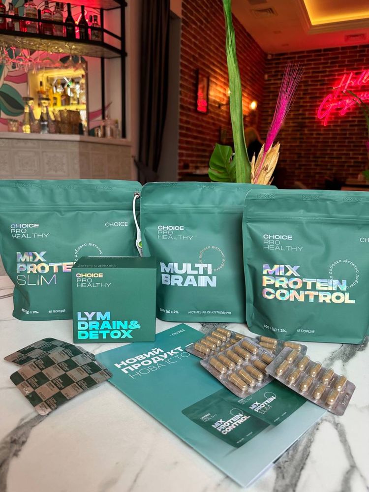 Mix protein slim, mix protein control, lym drain & multi bran